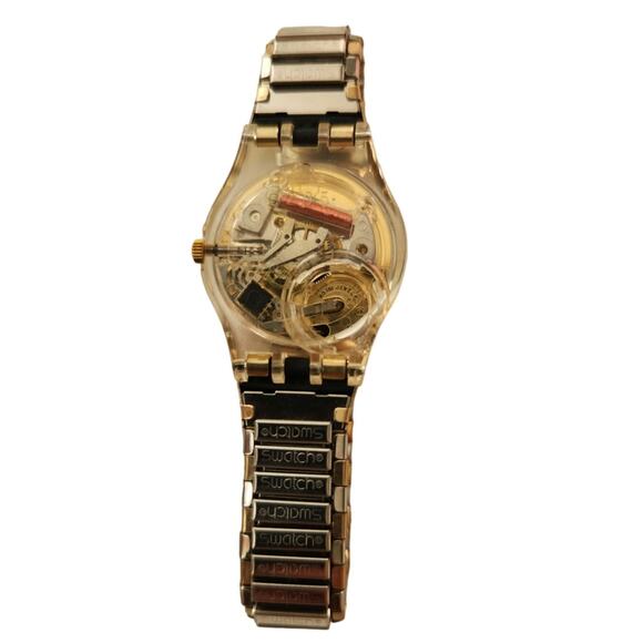 Vintage Swatch lady watch "Perlage" LK133. New old stock in box with flex band - Picture 6 of 8